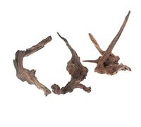 EmoursTM Décoration d'aquarium en bois flotté coulissant (S/M - Lot de 3)