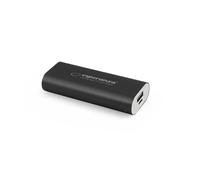 [EMP105K] ESPERANZA Batterie Externe POWER BANK HADRON 4400mAh Noir