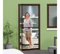 empasa Moustiquaire porte, cadre aluminium MASTER PRO, découpable sur mesure, blanc, marron, anthracite, disponible dans les dimensions 100 x 210 cm / 120 x 240 cm, en kit à monter soi-même