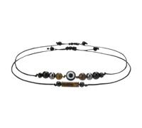 Empath - Lot de 2 bracelets de protection pour femme en cristal de tourmaline noire, triple protection, œil de tigre, protection énergétique, bracelet en pierre naturelle tendance pour protéger les