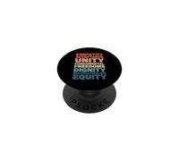 Empathie Acceptation Unité Dignité Multiculturalisme Équité PopSockets PopGrip Adhésif