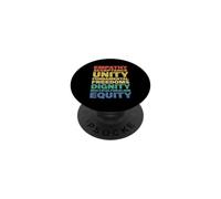 Empathie Acceptation Unité Dignité Multiculturalisme Équité PopSockets PopGrip Adhésif