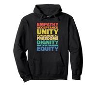 Empathie Acceptation Unité Dignité Multiculturalisme Équité Sweat à Capuche