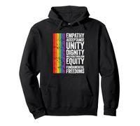 Empathie Acceptation Unité Dignité Multiculturalisme Équité Sweat à Capuche
