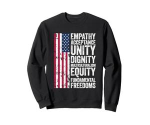 Empathie Acceptation Unité Dignité Multiculturalisme Équité Sweatshirt