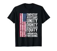 Empathie Acceptation Unité Dignité Multiculturalisme Équité T-Shirt