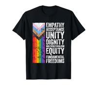 Empathie Acceptation Unité Dignité Multiculturalisme Équité T-Shirt