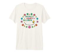 Empathie Bonté Fleur Amérique Diversité Equité Inclusion T-Shirt Haut de Gamme