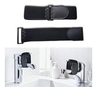 Empêche Les Enfants D'ouvrir Le Robinet, Sécurité De L'eau Pour Les Enfants, Bande Élastique Avec Velcro, Accessoires De Robinetterie, Pour Cuisines, Salles De Bains (2pcs, Noir, 5 * 30cm)