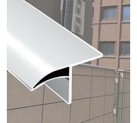 Empêche Les Lignes De Garniture D'écoulement Des Eaux De Pluie Et Le Bord | Moulage de inverseur de pluie en aluminium, empêche les taches de ruissellement d'eau(White 1m,50mm)