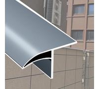 Empêche Les Lignes De Garniture D'écoulement Des Eaux De Pluie Et Le Bord | Moulage de inverseur de pluie en aluminium, empêche les taches de ruissellement d'eau(Gray 1m,30mm)