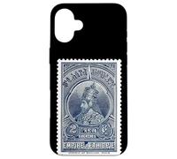 Empereur éthiopien Haile Selassie Ancien Timbre Art Juda Rasta Coque pour iPhone 16 Plus