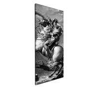 Empereur Napoléon Bonaparte Panorama 60 x 30 cm Effet : noir/blanc Impression numérique de qualité supérieure avec cadre en bois véritable