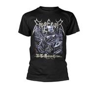EMPEROR - IN THE NIGHTSIDE ECLIPSE BLACK T-Shirt, Front & Back Print Small