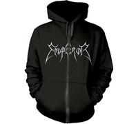 Emperor - "In The Nightside Eclipse" Hoodie avec fermeture éclair sur toute la longueur pour homme/femme unie PH2439 (XL) (Noir)