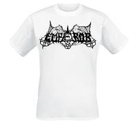 EMPEROR - OLD SCHOOL LOGO (WHITE) WHITE T-Shirt, Front & Back Print Small