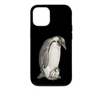 Emperor Penguins and Chick Vintage Art Coque pour iPhone 12/12 Pro
