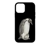 Emperor Penguins and Chick Vintage Art Coque pour iPhone 12 Mini