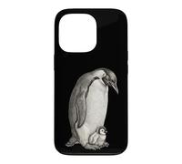 Emperor Penguins and Chick Vintage Art Coque pour iPhone 13 Pro