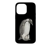 Emperor Penguins and Chick Vintage Art Coque pour iPhone 14 Pro Max