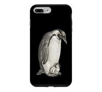 Emperor Penguins and Chick Vintage Art Coque pour iPhone 7 Plus/8 Plus