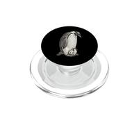 Emperor Penguins and Chick Vintage Art PopSockets PopGrip pour MagSafe