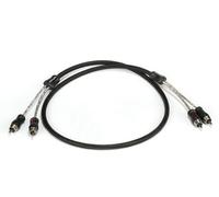 Emphaser Cinchkabel 2 canaux haute gamme, 3 fois blindé, 1 m, RCA