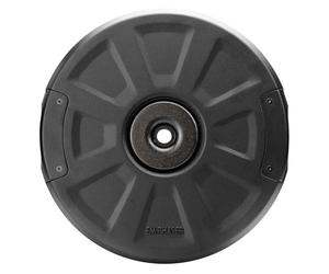 EMPHASER EBS111X Caisson de basses actif pour roue de secours ou roue de secours 28 cm/11" avec amplificateur 300 W, caisson de basses compact pour voiture, hauteur de seulement 120 mm