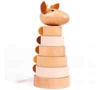 Empilable en bois girafe léonie beige TU