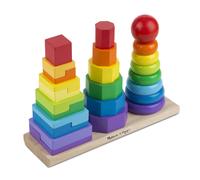 Melissa & Doug Pyramide cube en bois à emboîter