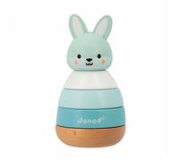 Janod - Jeu à empiler en bois Lapin WWF - FSC - 4 pièces - Dès 12 mois