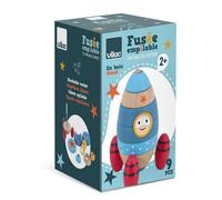 empilable surprise fusée en bois