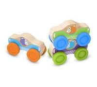 Empilage de voitures en bois G