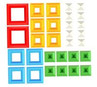 Empiler les jouets pour les tout-petits 1-3, Couleurs vives Pyramide Blocons de construction 3D Activités d'apprentissage préscolaire Blocs Toys Cadeaux pour les filles garçons de 1 à 5 ans