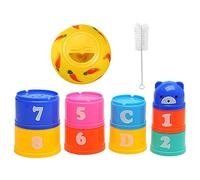 Empiler Tasses De Lapins - Bunnies Nidium, Tasses EmpilabColorées | Lapin Play Toy Pour Cobayes, Petits Animaux, Hamsters, Chinchillas, Activité D'empilement D'entraînement Pour Animaux De Com