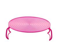 Empileur d'assiettes pour Micro-Ondes - Support à Double Plateau, kit de Plateaux de Cuisson avec poignées Pliables | pour Bols, Tasse d'eau, Couvercle de cuiseur Vapeur Anti-éclaboussures, Garde Les