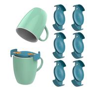 Empileur de tasse à café, Organisateurs d'empileur de tasses, Solution de stockage empilable extensible, Organisateur de conteneur réglable 6 pièces Étagère d'armoire de cuisine Ris