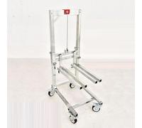 Empileur de treuil pliable, chariot élévateur manuel pour garage et entrepôts, chariot élévateur à manivelle en acier galvanisé