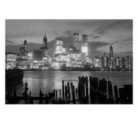 Empire 292094 New York Manhattan la nuit Poster en noir et blanc 91,5 x 61 cm