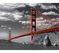 Empire 335920 Mini Poster San Francisco Golden Gate Bridge Couleurs 50 x 40 cm
