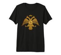 Empire Byzantin Constantinople Aigle à Double tête T-Shirt Haut de Gamme