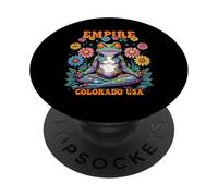 Empire Colorado USA Grenouille colorée Motif Zen PopSockets PopGrip Adhésif