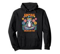 Empire Colorado USA Grenouille colorée Motif Zen Sweat à Capuche