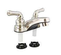 Empire Faucets Robinet de toilette pour camping-car - Robinet de salle de bain en nickel de 10,2 cm pour évier de camping-car, aérateur économiseur d'eau et poignées de théière
