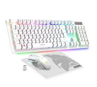 Pack Gaming - Empire Gaming - Armor RF800 - Clavier Souris Sans Fil RGB - Tapis Antidérapant - 2.4 GHz