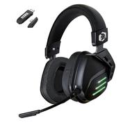 EMPIRE GAMING - EH20 Casque Gaming sans Fil Wireless WiFi 2.4 GHz Filaire avec Microphone Détachable - PC / PS5 / PS4 / Mac/Switch - Son Stéréo Surround 7.1