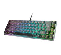EMPIRE GAMING K241 - Clavier Gaming Mécanique Compact Slim en Aluminium Low Profile, FR (AZERTY), Filaire USB-C Détachable, 69 Touches MX Red, RGB 24 Effets, NKRO, Compatible PC/P5/P4/XB