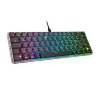 EMPIRE GAMING K241 - Schlanke Aluminium Kompakte Mechanische Gaming-Tastatur,DE (QWERTZ), Kabelgebunden USB-C Abnehmbar, 69 Tasten MX Red, RGB 24 Effekte, NKRO, Kompatibel mit PC/Konsolen