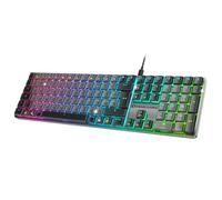 EMPIRE GAMING K243 - Clavier Gaming Mécanique Filaire Slim en Aluminium Low Profile, FR (AZERTY),111 Touches USB-C Détachable, Switchs MX Red, RGB 24 Effets, NKRO, Compatible PC/P5/P4/XB