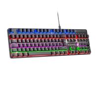 Empire Gaming - Neu 2025 - K245 Kabelgebundene Wired Mechanische Gaming-Tastatur Schalter MX Rot (DE- QWERTZ) - Typ C - für PC/PS4/PS5/Xbox - RGB 24 Effekte - 105 Tasten - N-Key Rollover (NKRO)